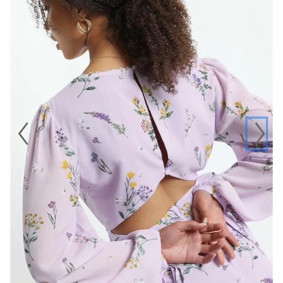 Showpo Andrea Dress in Lavender Floral - Picture 6 of 6